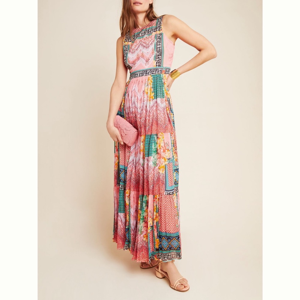 Anthropologie Alessandra Maxi Dress Size 12 Desinged … Gem